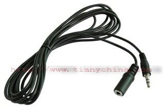 DC3.5  Stereo plug TO 2RCA Phono plug 6ft(1.8m)Audio Cable.