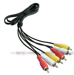 Audio Cable.3RCA male TO 3RCA male 6ft(1.8m) long Audio Cable.